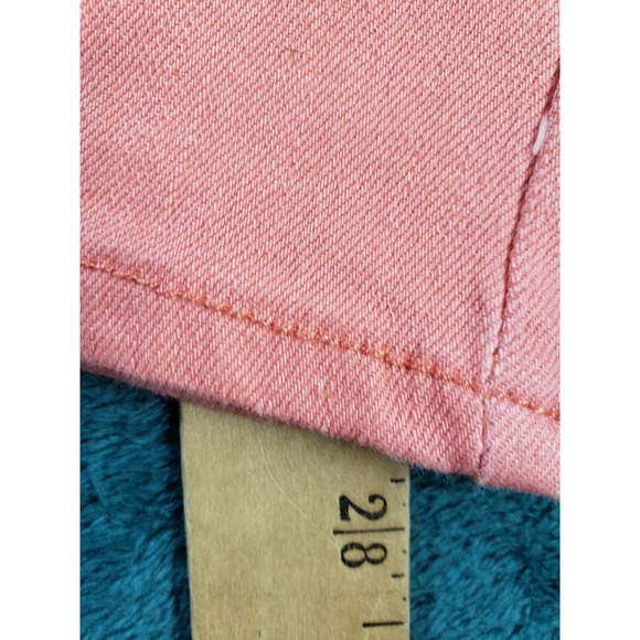 Soho Babe Jeans Sz 1 Womens Pink Mid Rise Skinny Distressed Stretch Ladies NWT - Picture 9 of 13